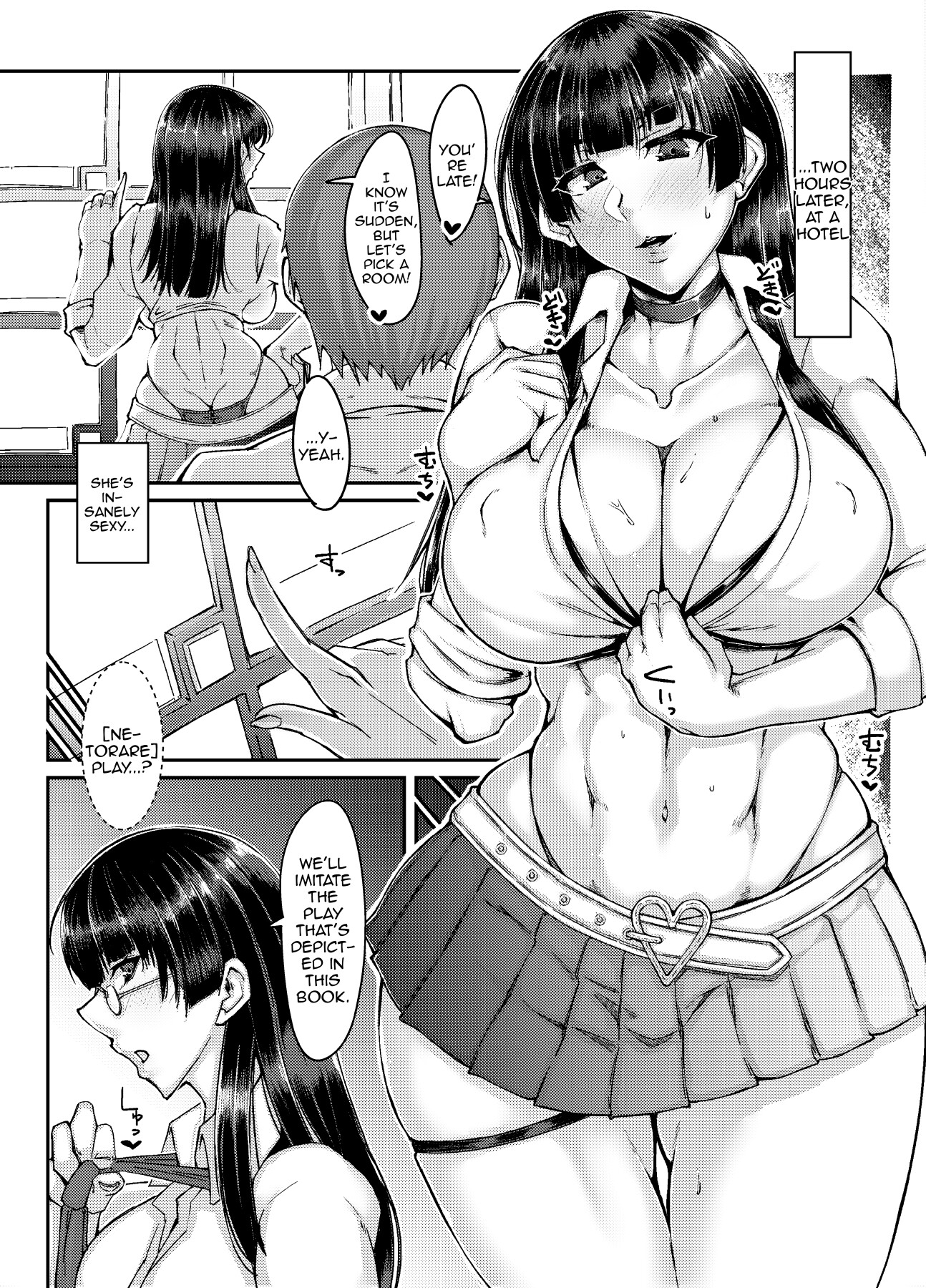 Hentai Manga Comic-Book About A Tightly Wound School Council President Challenging Herself To Do Some NTR Play-Read-3